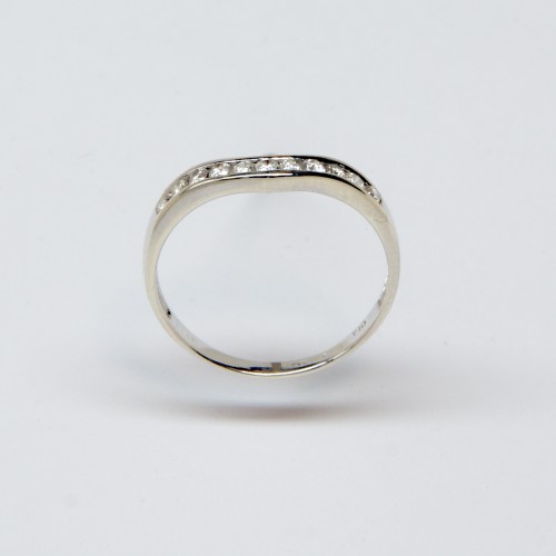 9ct White Gold Diamond Ring